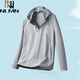 NLMN New Summer Holed Ice Silk Sun Protection Protection para la chaqueta informal del al aire libre delgado y elegante de los hombres 9928 azul marino M 170