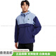 KOLON SPORT拼色连帽防风风壳长袖夹克外套男女紫蓝色休闲百搭舒适简约 紫蓝色 XS