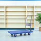 
Silent trolley with 5 wheels, flatbed truck, cargo, large wheels, folding household portable warehouse 13565 (load bearing 800 Jin [Jin equals 0.5 kg]) Super silent folding handrail