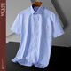 Vicutu Offizieller Flaggschiff-Laden Sommer Herren kurzärmeliges Hemdgeschäft Casual No-Iron White Shirt Vielseitige Pendelpendel-DX6624 38 Größe empfohlenes Gewicht 100-120jin [Jin entspricht 0,5 kg]