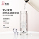 Copa de vidrio Heenor Glass Femenina de doble capa Copa de agua Copa de agua Pequeña capacidad de té de alto valor de alto valor con malla de filtro E-6630-Black-180ml Gift Box Embalaje