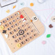 
Hanoufei's new product INS children's room wooden calendar baby cognitive tools desk calendar desktop pendant perpetual calendar wooden calendar pendant