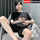 Bozhixing men's summer thin short-sleeved pajamas home clothes 2025 new HDE-9930 L men