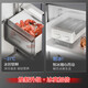 Rongsheng Tangtang 505L cross-door refrigerator dual-system cycle active sterilization ultra-thin embedded first-level energy efficiency frost-free World Cup customized refrigerator national subsidy BCD-505P60CZMAD-KC51 Moon Gray
