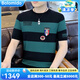 
Bolomido luxury international high-end brand new knitted ice silk short-sleeved men's summer new fashion brand slim high-end round neck 1518 khaki M