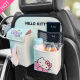 Escape Cat Elloitty Autositz Aufbewahrung für Autositz zurück Hanging Bag Tissue Box süße Cartoon-Rückseite Aufbewahrungstasche T1392-Schwarz Tupfen Dot