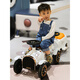 Ercheque children's small train can seat one person electric car four-wheel remote control car boy and girl double baby adult toy stroller battery life upgrade white locomotive + one car dual drive