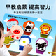 Zozx allemand Book Book Baby Toys 9-12 mois de bébé éducatif Baby Quiet Hand Tearing Livre bébé Early Education Cognition Book Cute Animaux