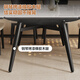 
Pashaman full-supported rock slab dining table and chair 2025 new retractable modern simple small apartment eight-immortal table dining table 6166Y [Snowflake White] 1.2-meter dining table + 4 chairs 6195Y