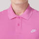 Nike (Nike) Tienda de naves de nave oficial de la manga corta, primavera y verano nuevo ropa deportiva, polo transpirable de moda, camiseta de solapa, FN3895-675/bordado rosa etiqueta pequeña S