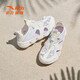 ANTA Children's Sandals Men's and Women's Shoes 2026 Summer New Breathable Water and Land Tracing Shoes Beach Shoes Women's Ivory White/Mist Purple-5 36