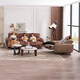 
CHEERS [offline store style] First class Italian minimalist leather electric function zero-wall sofa 13005 Four-seater double electric-Mochamus [12157 one table and four chairs] Delayed delivery (see customer service for details)