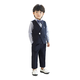 Goku Children's Robe Boy costume Suit beau de style britannique de style British Boy's Party Suit Flower Girl Performance Suit Vest + Pantal