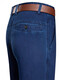 Baissi Shield Jeans Herren Frühling und Sommer Dünne gerade lose große große Größe mittleren und älteren Vater Dad Hohe Taille Stretchhose 9902 mittelblau doppelte Sommerdünnstil 29 2 Fuß 2 Taillenumfang
