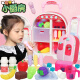 
Shantoulin Village Children's House Playing Kitchen Barbecue Hamburger Toys Boys and Girls Ice Cream Ice Cream Ice Cream Ice Cream Ice Cream Ice Cream Toolbox Set Milk White Barbecue Hamburger Car 7029