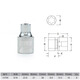 SATA Big Flying Hexagonal Star Sleeve Tool 12.5mm Ratchet Wrench 6-angle Bougain E-type Casing Head 13701 13701/E10