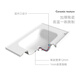 PRONEL Baño Integrado Cuenca de cerámica Fregadero de baño Fregadero de baño Single Baño Baula Cuenca Cuenca Cuenca GP-11148 Basina del gabinete (Accesorios de suministro de agua)
