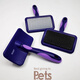 Ship's needle comb, hair comb, Maleficent dog comb, cat doll, floating hair removal and combing artifact, pet double purple star, small pet, Maleficent soft needle, small size 5Jin, Jin is equal to 0.5kg
