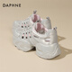 Daphne Mesh Schuhe für Frauen im Sommer atmungsaktiven Papa Schuhen lässig vielseitige Sport im Freien im Freien 2025 neuer Stil Pink 37 (235 mm) Standardcode