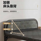 Yaoying (installation-free) folding bed single bed nap bed office nap bed home companion bed hard bed iron bed YYC16 upgraded with headrest - 0.8 meters wide 187 long