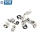 GUWANJI stainless steel U-shaped pipe clamp, riding pipe hoop bracket, pipe buckle, hose hoop, water pipe clamp buckle, 304 thin section, M12, 100 pcs/pack