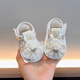 Midur Baby Girl Summer Dünne Sandalen 0-3-6 Monate Baby Girl Stieftuch Stoff Sohle Schuhe Neugeborene Sohle Sohle Schuhe 8 Pink (Mengying Sandalen-Blütenrock Kaninchen) 11,5 m (innere Länge 11,5 cm empfohlen Mai bis Oktober))