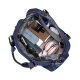 Bolsa de viaje de Walker Shop para hombres Ligeros Ligeros Ligeros Mano de viaje Bolguía de mano de gran capacidad Bolsa de hombro de viaje de corta distancia Bag Casual Fitness Blue Modelo de separación húmedo y seco de húmedo gran tamaño [50*22*28 cm]