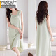 Modal women's pajamas for women in summer 2025 new style pure cotton sleeveless princess style thin suspender home clothing soft powder Y653 [95 cotton/breastless pad] M [90-110Jin[Jin equals 0.5 kg]]