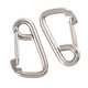 Tengnan 304 stainless steel simple spring buckle key buckle hook carabiner dog chain buckle hoist buckle safety buckle spring hanging buckle 6*60