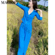 
MAGIOPY International Luxury High-end Brand Salt Fried Street Casual Sports Set Women's 2025 Spring Clothes Bright Blue Cardigan Blue Two-Piece Set S (100Jin [Jin equals 0.5 kg])
