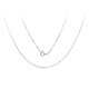 RHM platinum necklace for women platinum flash O chain plain chain PT950 clavicle chain adjustable birthday gift for girlfriend platinum flash O chain + certificate + gift box