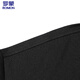 ROMON long-sleeved T-shirt men's POLO lapel solid color top bottoming shirt business casual inner wear for men black XL