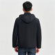 Talented Jacket Men's Autumn and Winter 25 New Graphene Warm Cotton Clothes Removable Hood Windproof Top Solid Color Casual