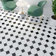 Nordic Nordic 60 * 60 carreaux de fleurs en noir et blanc Store de vêtements de restauration Salle de bain Anti-slip Store usur-résistant Tiles 6623 600 * 600