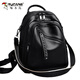 Specht Leder Rucksack große Kapazität Frauen Mode Mode Fashion Frauen Rucksack Kopfschicht Cowide Reisetasche Frauen Schwarz