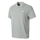 Nike (NIKE) offizieller Store Herrenoberteile Neue Mode Lässiges Revers Atmungsaktives, schnell trocknendes Poloshirt Sportbekleidung Kurzarm-T-Shirt FN3895-063-Grau-gesticktes Logo M
