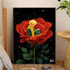 Pupan Little Prince und Rose Digitalöl Malerei Füllungsfarbe Malmalerei Dekompression Acrylölmalerei J4877 Little Prince Ultra-conar-Upgrade Modell 60x80 cm großer Größe Leichter Malerei +