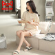 Catman (MiiOW) pajamas for women in summer pure cotton shorts for women can be worn outside 2025 new cotton home clothing set 9859 Brand 100 pure cotton M Recommended 80-100 Jin [Jin equals 0.5 kg]