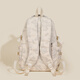 viney fashionable 1-6th grade schoolbag large capacity junior high school and high school college students backpack for women simple lightweight backpack beige + cute pendant high-value outdoor commuter travel bag computer bag