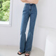 Baitu Betu Women's Clothing 2025 Summer NUEVO Jeans Jeans vaso de vaso Campaña Pantalones de algodón de algodón