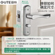 Puerta de baño Gute Barrazo de la puerta del dormitorio de interior Puerta de baño sin llave Baño de baño Baño Puerta Color cepillado Estilo universal