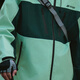 
PPGE contrasting hard shell pressed rubber outdoor jacket 25 spring new windproof waterproof couple climbing suit green xl