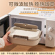 316 stainless steel lunch box office worker can microwave heating lunch box for students primary school students insulated lunch box Guan Yu 316 stainless steel [coffee color] 4-point grid (excluding bag) with storage stainless steel chopsticks spoon
