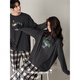 Beiyan Snoopy Couple Pajamas Women's Spring and Autumn New Soft Cotton Long-Sleeved Cartoon Home Clothes Men's Outerwear Large Size Suit C20794 Men's L