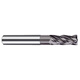 Qiyue 60-degree tungsten steel milling cutter 4-edge stainless steel special steel carbide end mill 304/316 flat blade extended coating high-performance tungsten steel milling cutter 8*D8*60L*25-4F