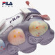 Fila Fila Children's Shoes Sandals 2025 Summer New Girls Breathable Flashing Velcro Sneakers Romantic Purple/Gray Smoked Purple-OL 29
