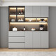 Yoyuan Yaju Gabinete lateral Almacenamiento High gabinete Integrado con la pared Modern Simple Wine Gabinet Style 15280*40*220 SF Express Instalación