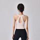Modal Beautiful Back Yoga Wear Underwear Women's Shockproof Running Long Wearable Sports Top Halter Neck Pilates Fitness Vest Light Apricot S