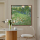 Crassus's 2025 new Van Gogh and Daubigny's garden prints, living room entrance decorative paintings, oil paintings and hanging paintings, simple and modern, Daubigny's garden 70*70cm gold frame, if you need an outer frame, contact customer service, purely hand-painted and customized ready-made paintings, shipped within 7 days