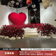 Internet celebrity Rose Waterfall Goddess Day wedding proposal site check-in point confession background wall simulated flower scene layout Caixia Rose (2300 pieces of materials) free installation tools